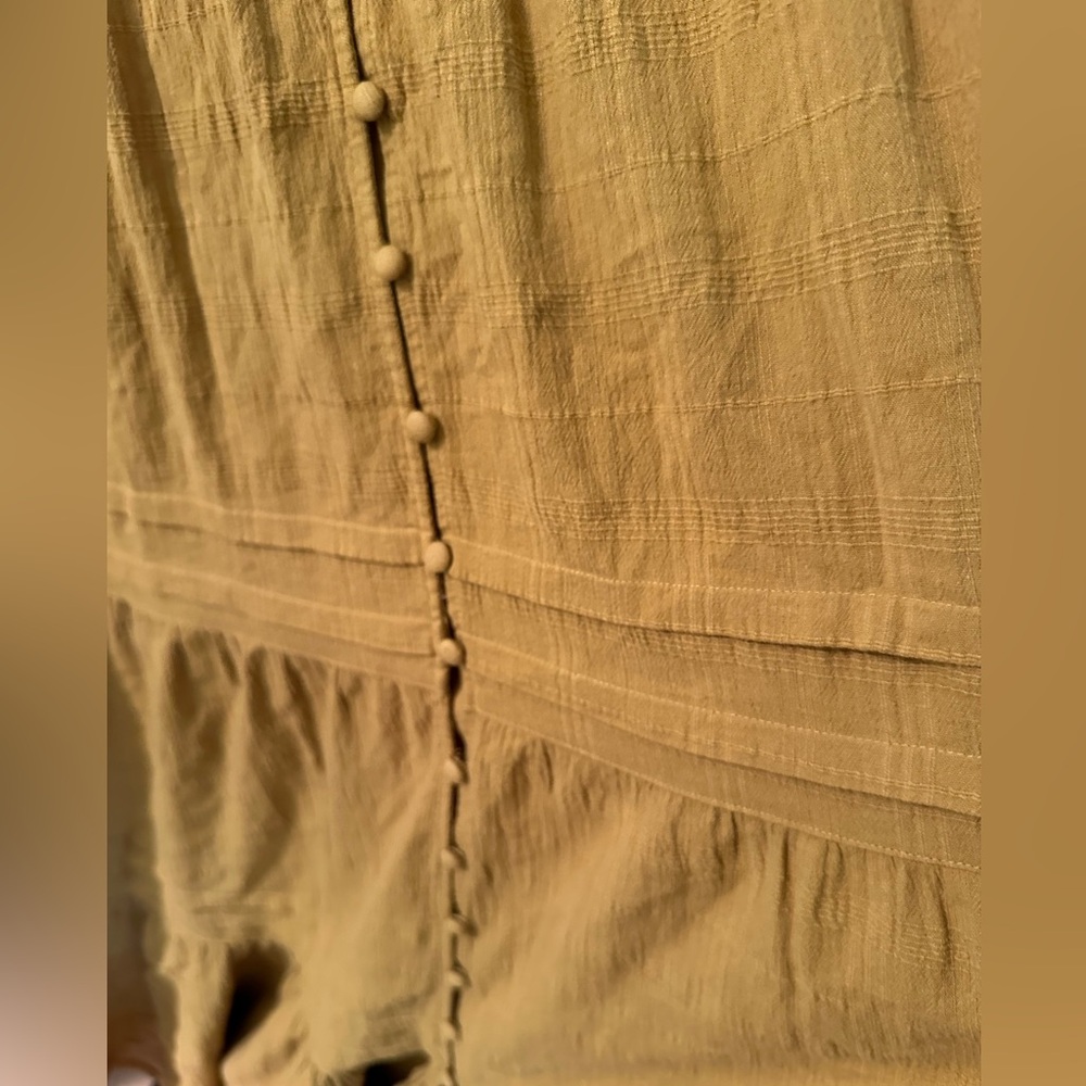 Lucky Brand Tiered Button down Maxi dress - Picture 2 of 4